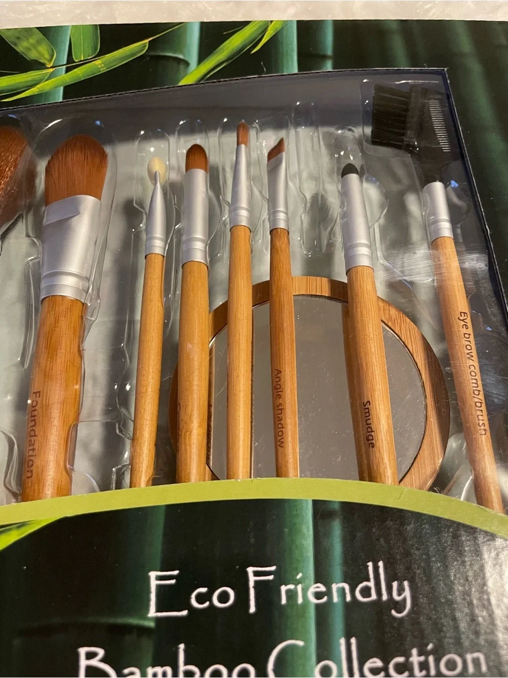 12 pieces Eco-Friendly Bamboo Makeup Collection.Sustainable Luxurious Brush Set